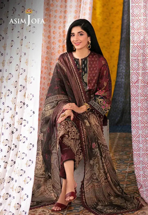 Asim Jofa | Aira Summer Prints | AJAR-19 - Pakistani Designer Dress - by Asim Jofa | Type: Luxury - 100% Original at Saira Sultan