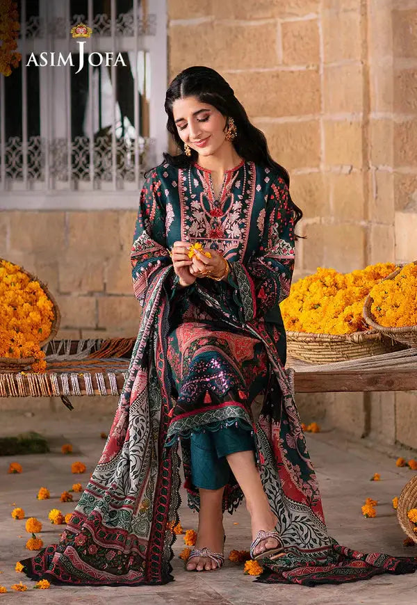 Asim Jofa | Aira Summer Prints | AJAR-13 - Pakistani Designer Dress - by Asim Jofa | Type: Luxury - 100% Original at Saira Sultan