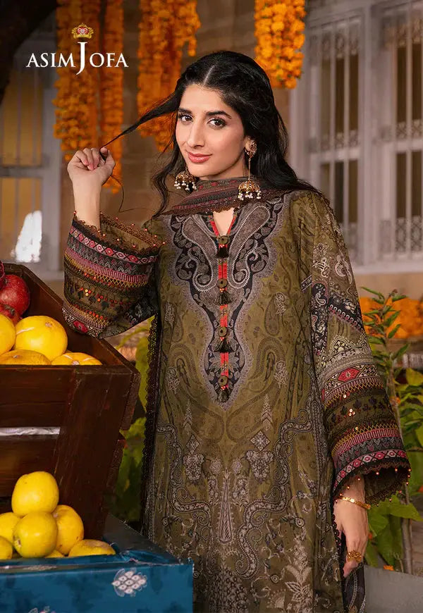Asim Jofa | Aira Summer Prints | AJAR 23 - Pakistani Designer Dress - by Asim Jofa | Type: Luxury - 100% Original at Saira Sultan