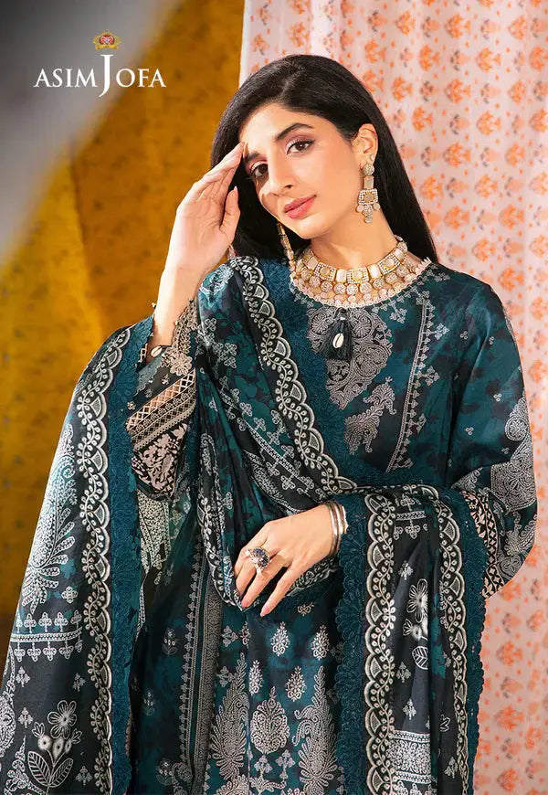 Asim Jofa | Aira Summer Prints | AJAR-25 - Pakistani Designer Dress - by Asim Jofa | Type: Luxury - 100% Original at Saira Sultan