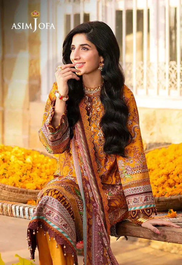 Asim Jofa | Aira Summer Prints | AJAR-15 - Pakistani Designer Dress - by Asim Jofa | Type: Luxury - 100% Original at Saira Sultan
