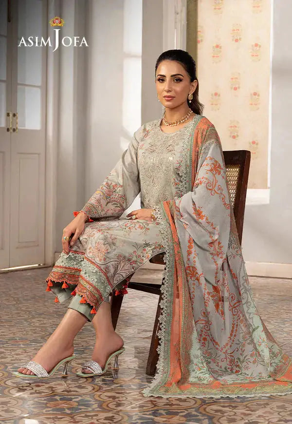 Asim Jofa | Aira Summer Prints | AJAR 02 - Pakistani Designer Dress - by Asim Jofa | Type: Luxury - 100% Original at Saira Sultan
