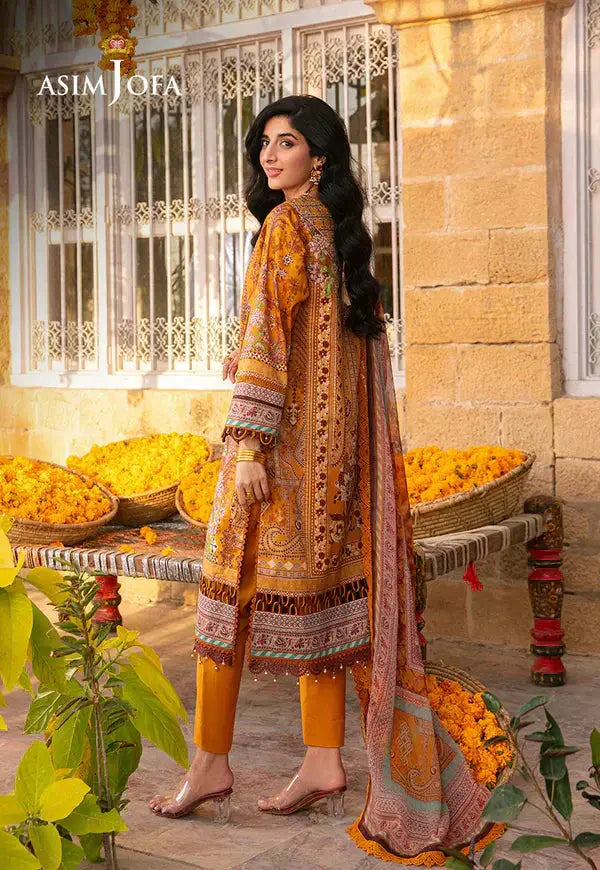 Asim Jofa | Aira Summer Prints | AJAR-15 - Pakistani Designer Dress - by Asim Jofa | Type: Luxury - 100% Original at Saira Sultan