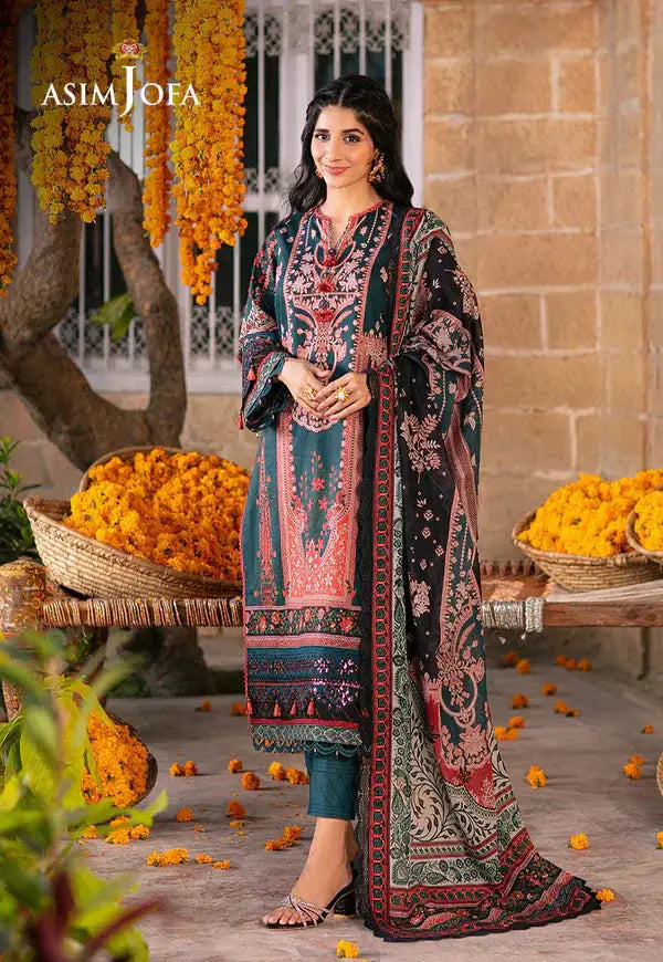 Asim Jofa | Aira Summer Prints | AJAR-13 - Pakistani Designer Dress - by Asim Jofa | Type: Luxury - 100% Original at Saira Sultan