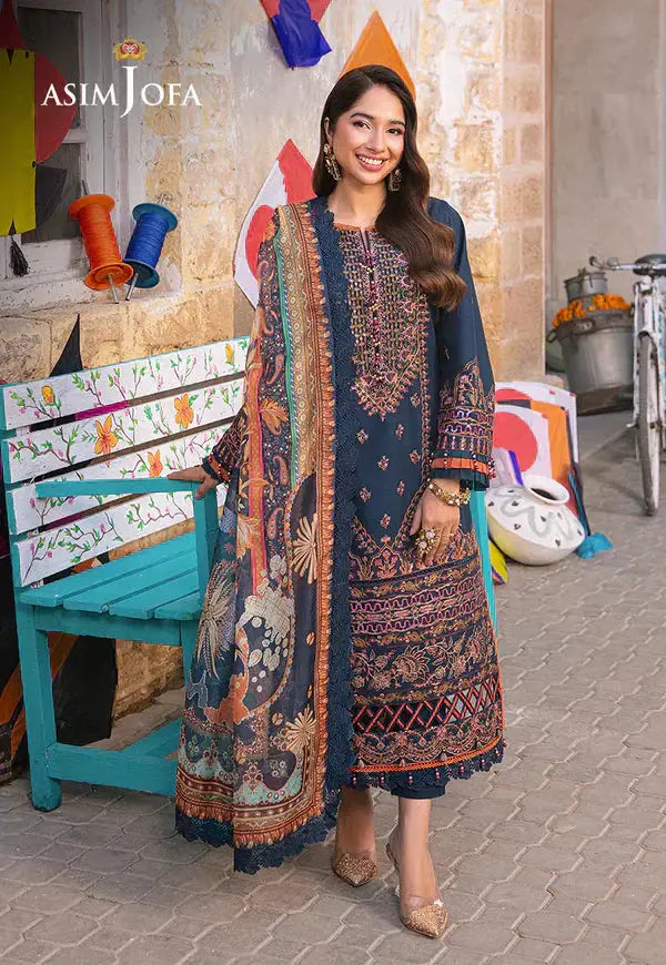 Asim Jofa | Aira Summer Prints | AJAR-36 - Pakistani Designer Dress - by Asim Jofa | Type: Luxury - 100% Original at Saira Sultan