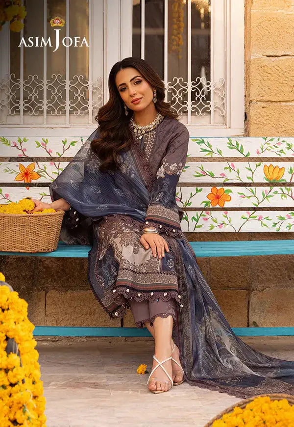 Asim Jofa | Aira Summer Prints | AJAR 07 - Pakistani Designer Dress - by Asim Jofa | Type: Luxury - 100% Original at Saira Sultan