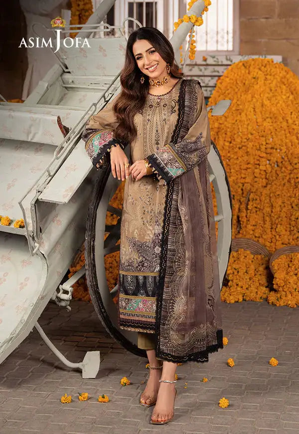 Asim Jofa | Aira Summer Prints | AJAR-16 - Pakistani Designer Dress - by Asim Jofa | Type: Luxury - 100% Original at Saira Sultan