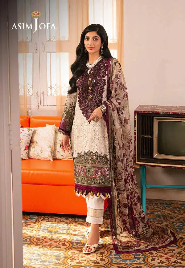 Asim Jofa | Aira Summer Prints | AJAR 21 - Pakistani Designer Dress - by Asim Jofa | Type: Luxury - 100% Original at Saira Sultan