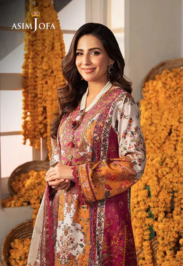 Asim Jofa | Aira Summer Prints | AJAR-04 - Pakistani Designer Dress - by Asim Jofa | Type: Luxury - 100% Original at Saira Sultan