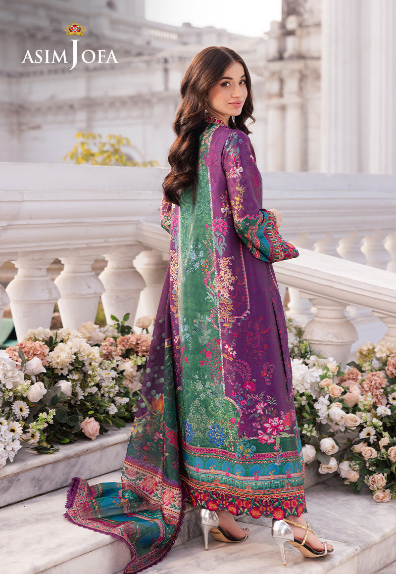 Asim Jofa | Charmuse Silk | AJRS-02 XS Green Blended Grip