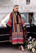 Asim Jofa | Charmuse Silk | AJRS-05 L Black Blended Silk