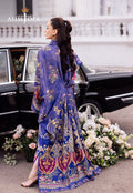 Asim Jofa | Charmuse Silk | AJRS-06 S Blue Blended Silk