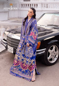 Asim Jofa | Charmuse Silk | AJRS-06 L Blue Blended Silk