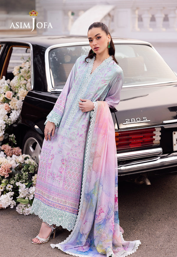 Asim Jofa | Charmuse Silk | AJRS-07 XL Pink Raw Silk