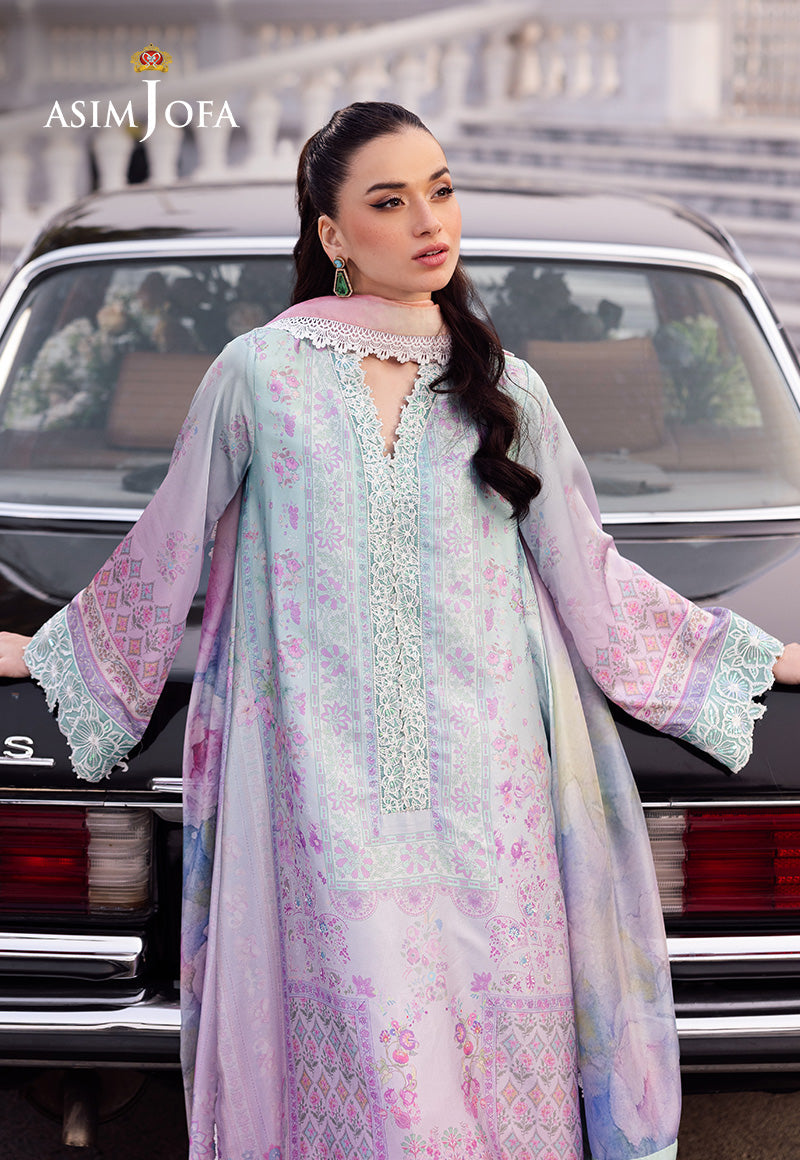 Asim Jofa | Charmuse Silk | AJRS-07 M Pink Raw Silk