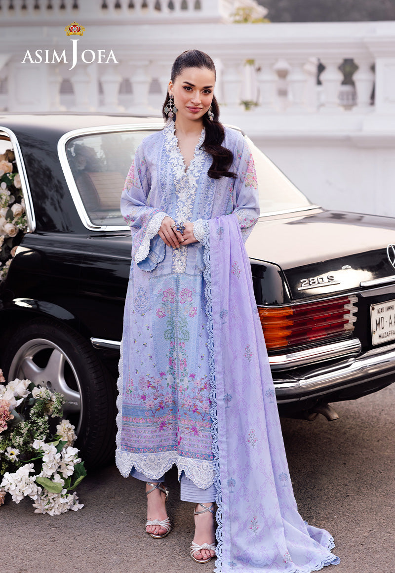 Asim Jofa | Charmuse Silk | AJRS-08 XS Lavender Raw Silk