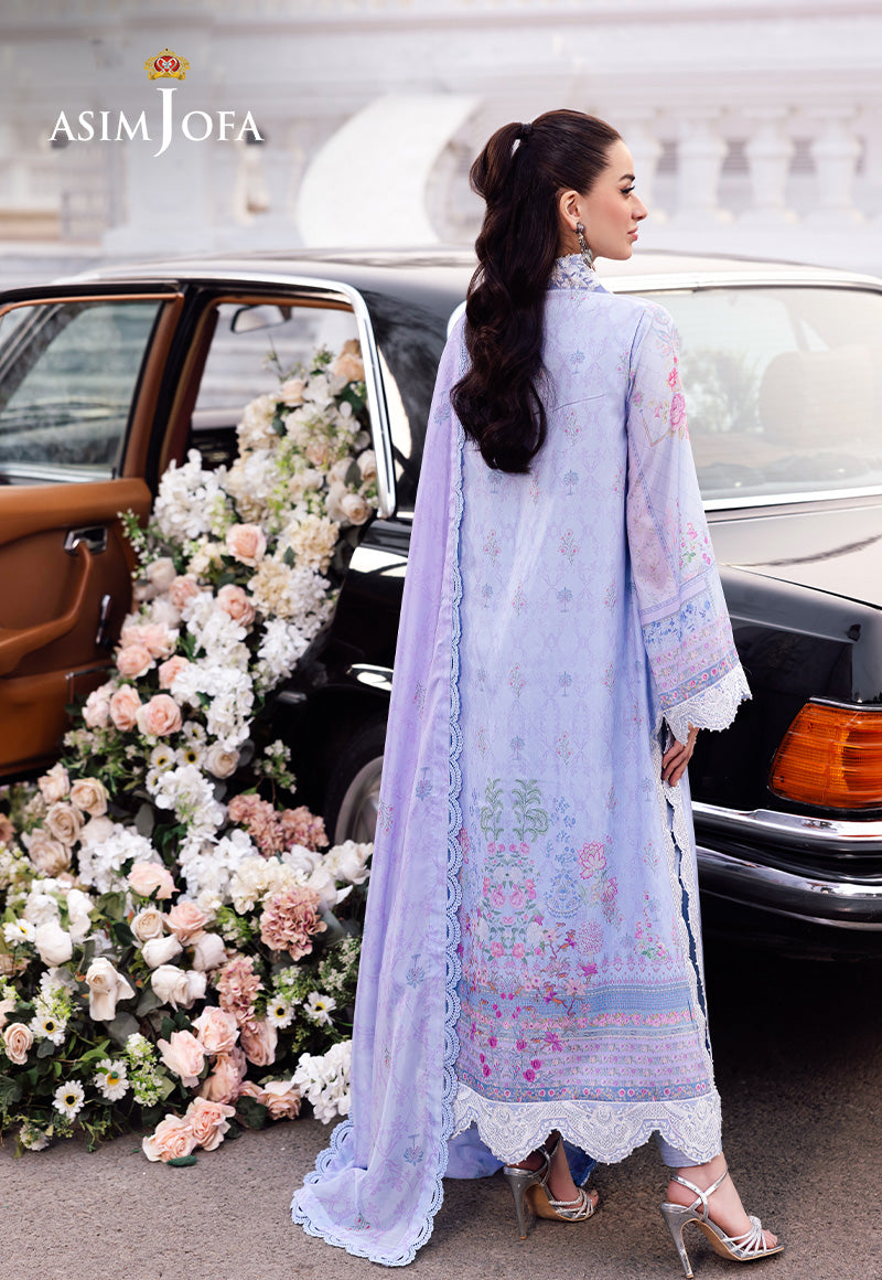 Asim Jofa | Charmuse Silk | AJRS-08 XS Lavender Raw Silk