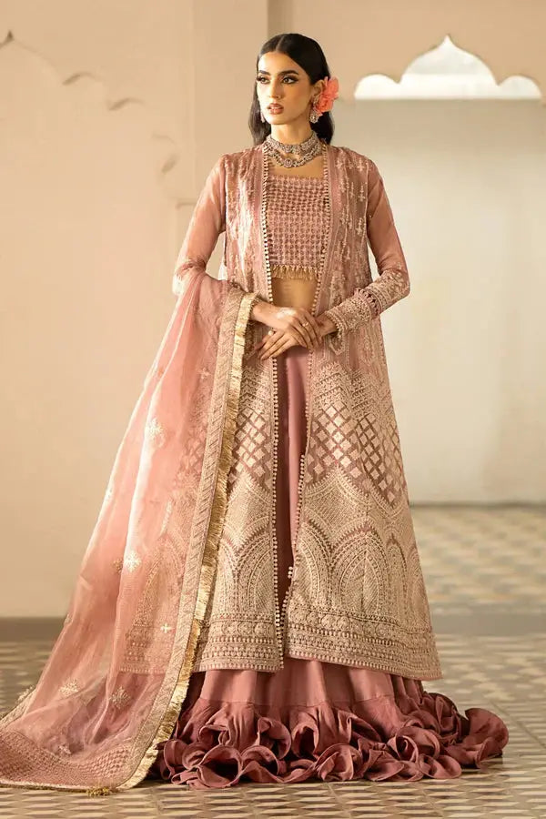 Ittehad | Dilruba Wedding Formals | ESDR74-SUT-TPN - Pakistani Designer Dress - by Ittehad | Type: Bridal - 100% Original at Saira Sultan