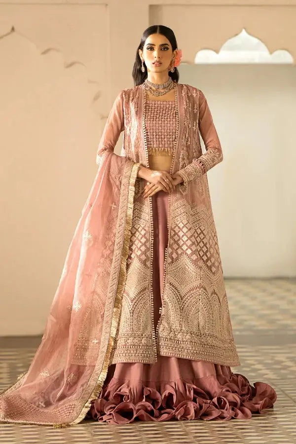 Ittehad | Dilruba Wedding Formals | ESDR74-SUT-TPN - Pakistani Designer Dress - by Ittehad | Type: Bridal - 100% Original at Saira Sultan