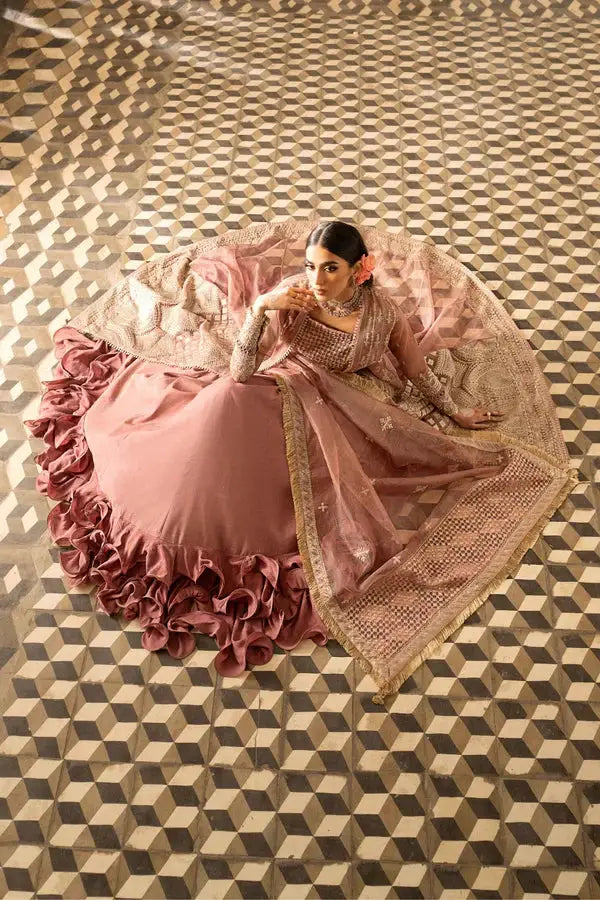 Ittehad | Dilruba Wedding Formals | ESDR74-SUT-TPN - Pakistani Designer Dress - by Ittehad | Type: Bridal - 100% Original at Saira Sultan