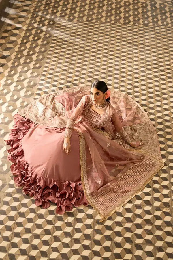 Ittehad | Dilruba Wedding Formals | ESDR74-SUT-TPN - Pakistani Designer Dress - by Ittehad | Type: Bridal - 100% Original at Saira Sultan