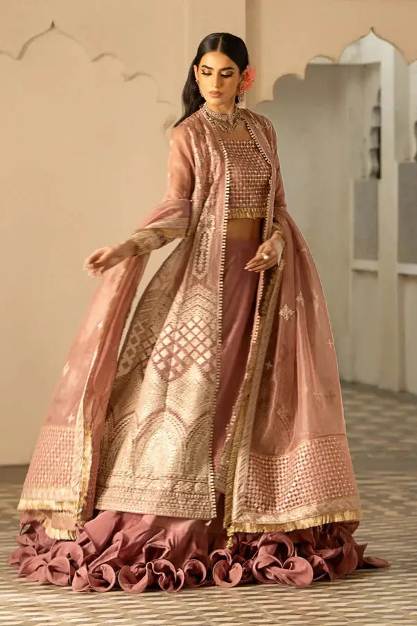 Ittehad | Dilruba Wedding Formals | ESDR74-SUT-TPN - Pakistani Designer Dress - by Ittehad | Type: Bridal - 100% Original at Saira Sultan
