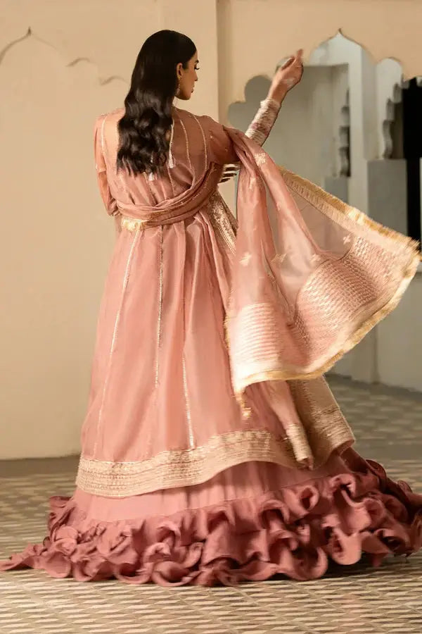 Ittehad | Dilruba Wedding Formals | ESDR74-SUT-TPN - Pakistani Designer Dress - by Ittehad | Type: Bridal - 100% Original at Saira Sultan