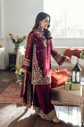 Azure | Vogue Formals | Berry Dusk L Burgundy Khaddi Net
