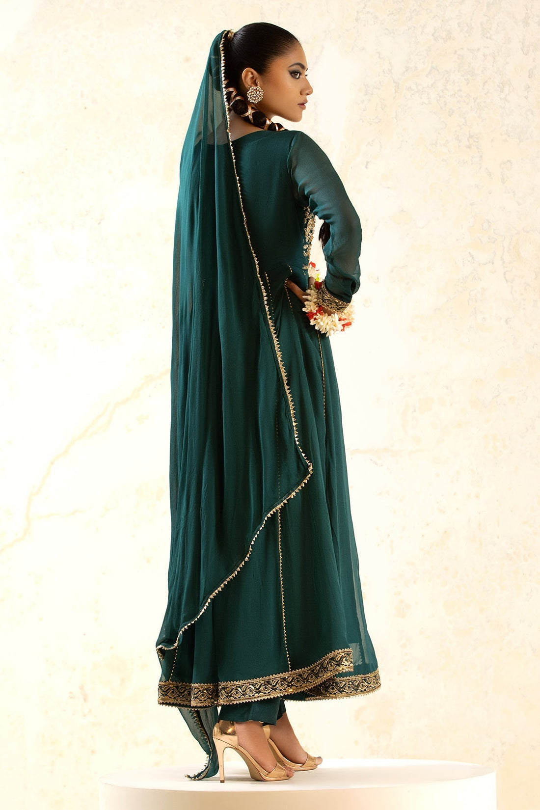 Charizma | Festive Pret | CMA-4-035 S Green Chiffon