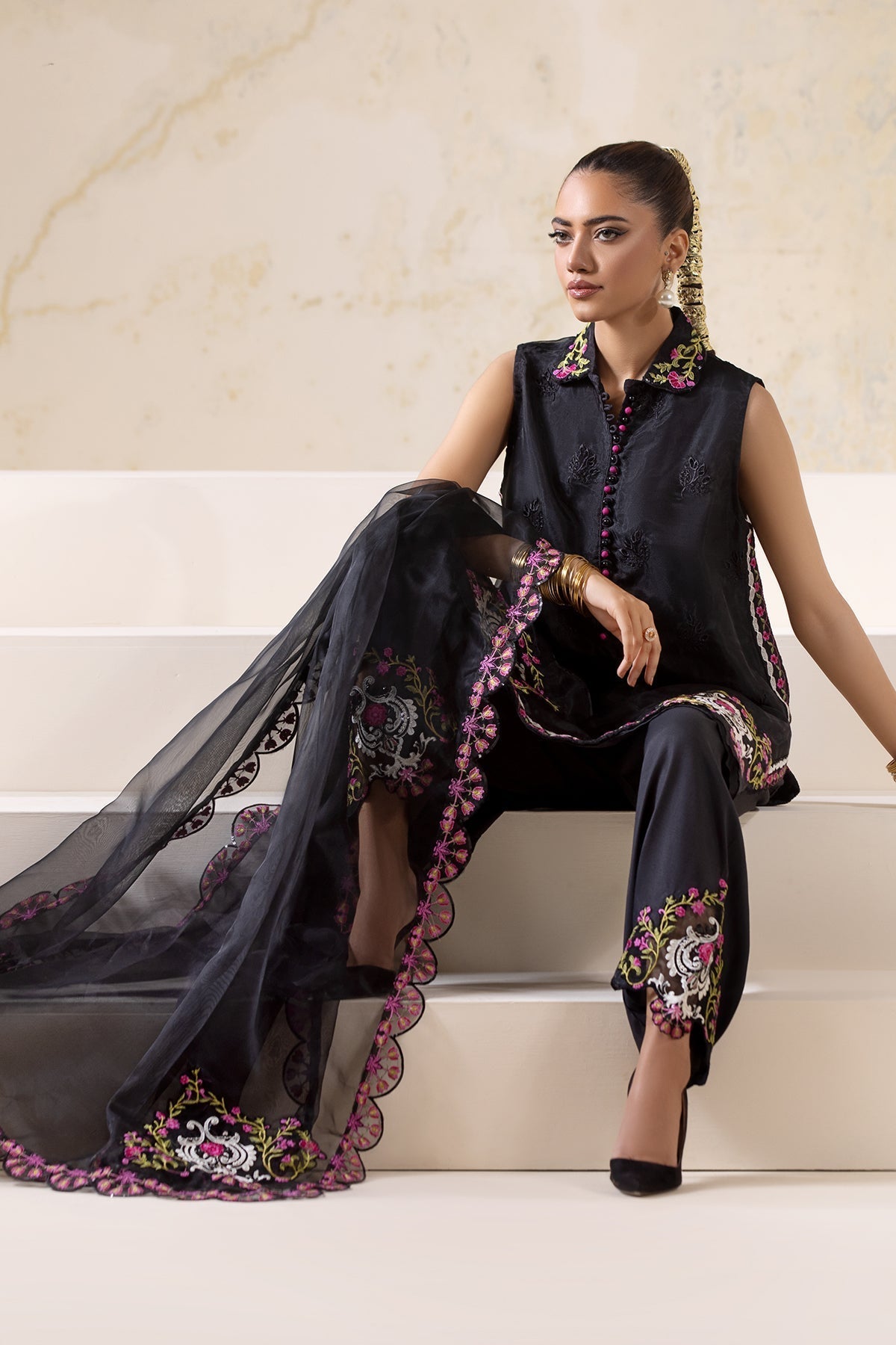 Charizma | Festive Pret | CMA-4-28 - Pakistani Designer Dress - by Charizma | Type: Luxury - 100% Original at Saira Sultan