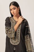 Bonanza Satrangi | Black Silk 3 Piece (BS5243P16) 16 Black
