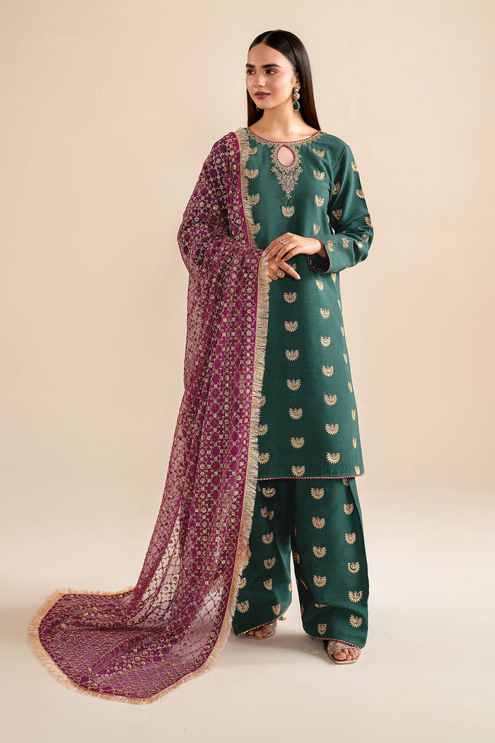 Baroque | Velvet Formals | SILK UF-614 XS Bottle Green Silk