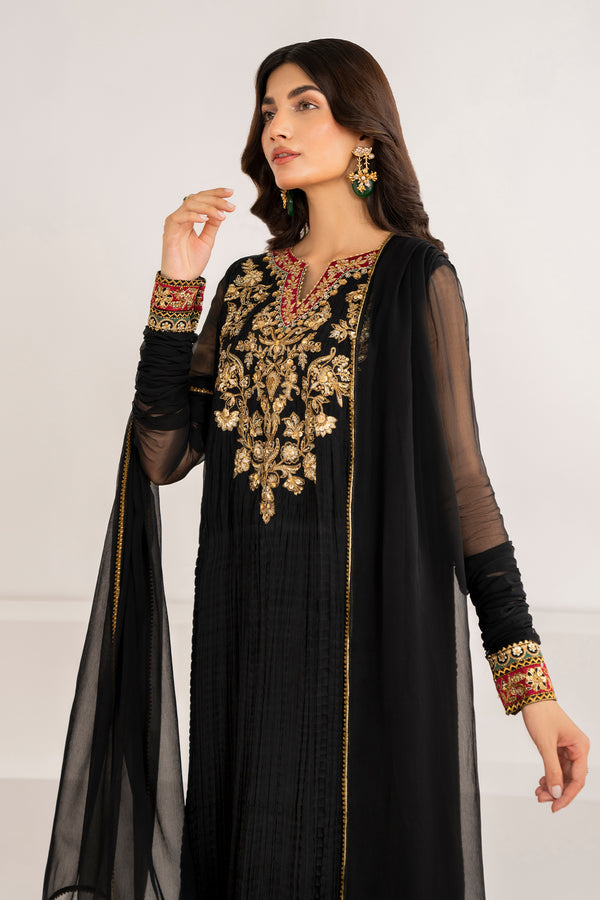 Baroque | Luxury Pret 24 | CRUSH CHIFFON PR-992 - Pakistani Designer Dress - by Baroque | Type: Ladies Clothes - 100% Original at Saira Sultan