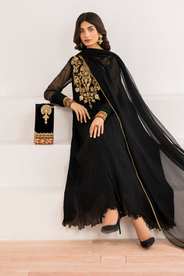 Baroque | Luxury Pret 24 | CRUSH CHIFFON PR-992 - Pakistani Designer Dress - by Baroque | Type: Ladies Clothes - 100% Original at Saira Sultan