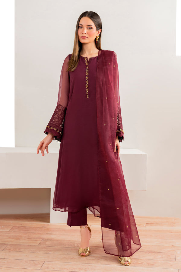 Baroque | Luxury Pret 24 | CHIFFON PR-981 - Pakistani Designer Dress - by Baroque | Type: Ladies Clothes - 100% Original at Saira Sultan