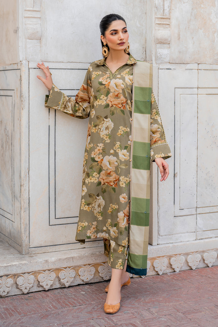 Baroque | Luxury Pret 24 | VISCOSE UF-734 - Pakistani Designer Dress - by Baroque | Type: Ladies Clothes - 100% Original at Saira Sultan
