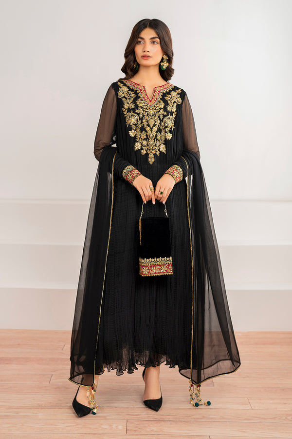 Baroque | Luxury Pret 24 | CRUSH CHIFFON PR-992 - Pakistani Designer Dress - by Baroque | Type: Ladies Clothes - 100% Original at Saira Sultan