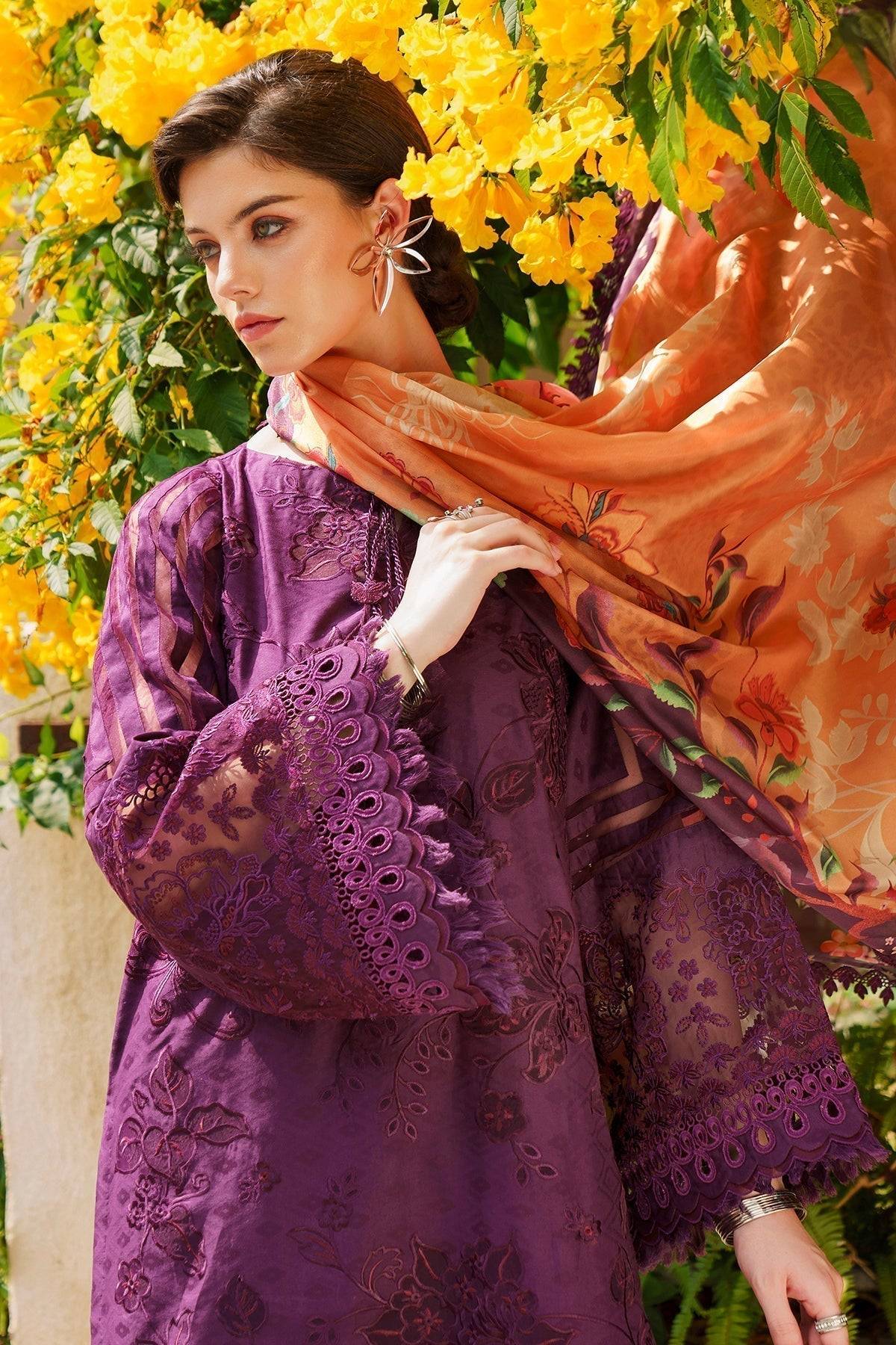 Baroque | Swiss Lawn 24 | SL12-D04 - Pakistani Designer Dress - by Baroque | Type: Luxury - 100% Original at Saira Sultan