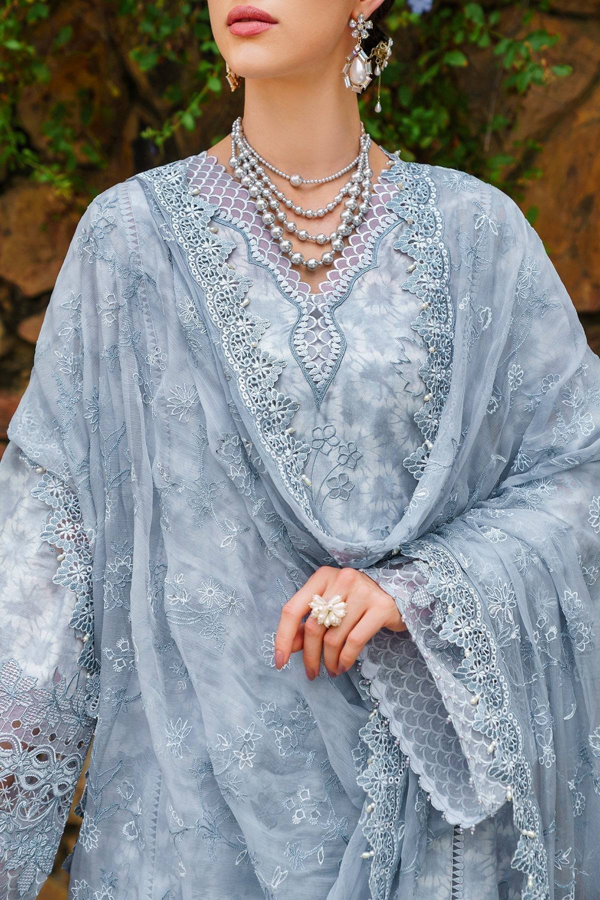 Baroque | Swiss Lawn 24 | SL12-D05 - Pakistani Designer Dress - by Baroque | Type: Luxury - 100% Original at Saira Sultan