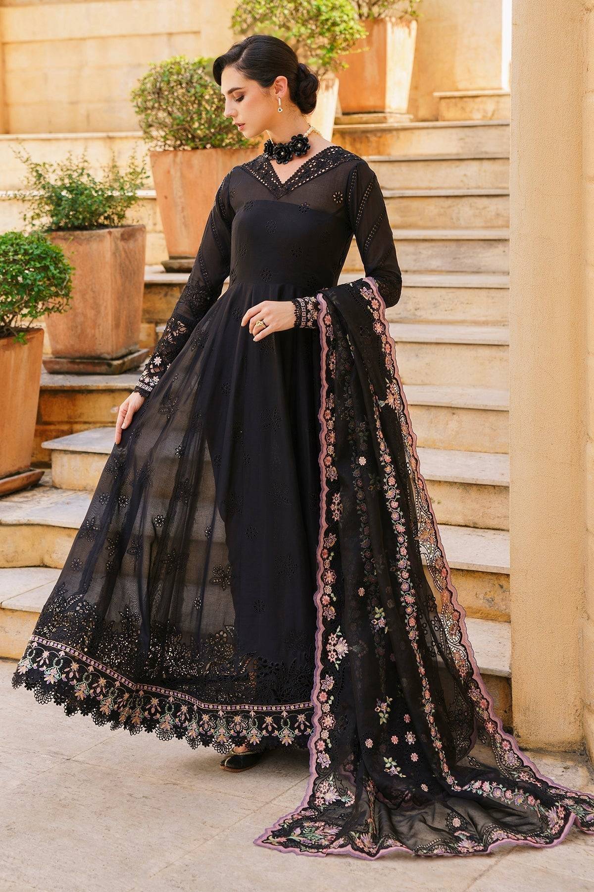 Baroque | Swiss Lawn 24 | SL12-D06 - Pakistani Designer Dress - by Baroque | Type: Luxury - 100% Original at Saira Sultan