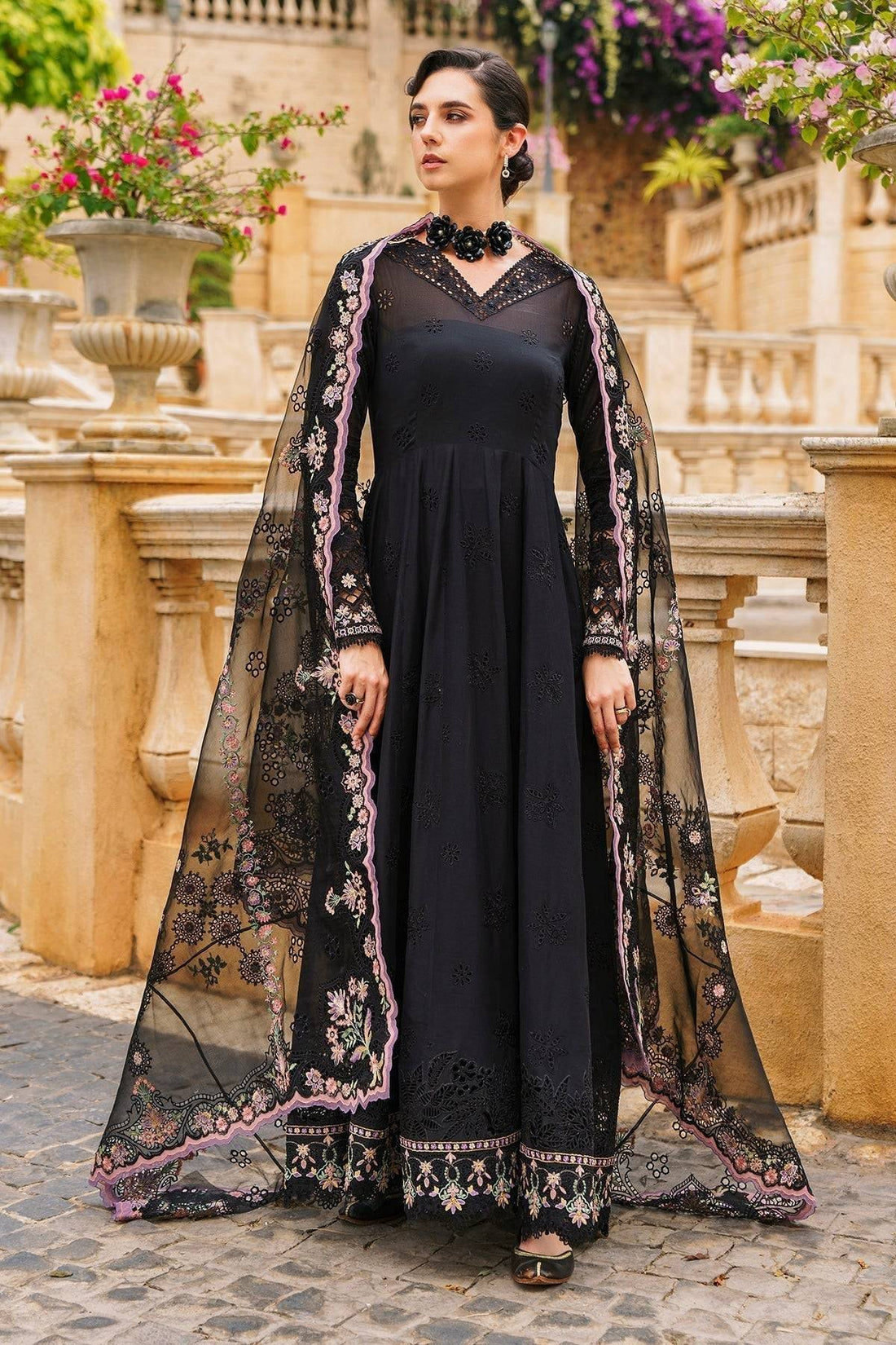 Baroque | Swiss Lawn 24 | SL12-D06 - Pakistani Designer Dress - by Baroque | Type: Luxury - 100% Original at Saira Sultan
