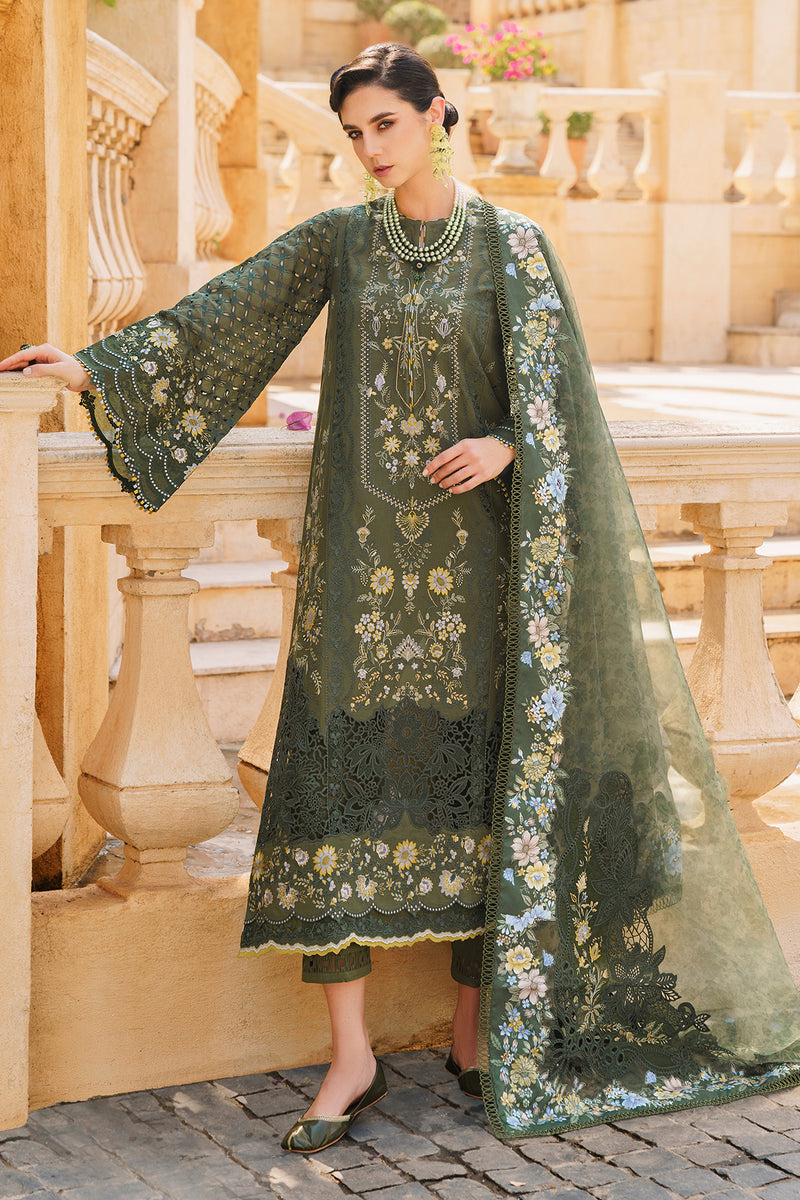 Baroque | Swiss Lawn 24 | SL12-D10 - Pakistani Designer Dress - by Baroque | Type: Luxury - 100% Original at Saira Sultan