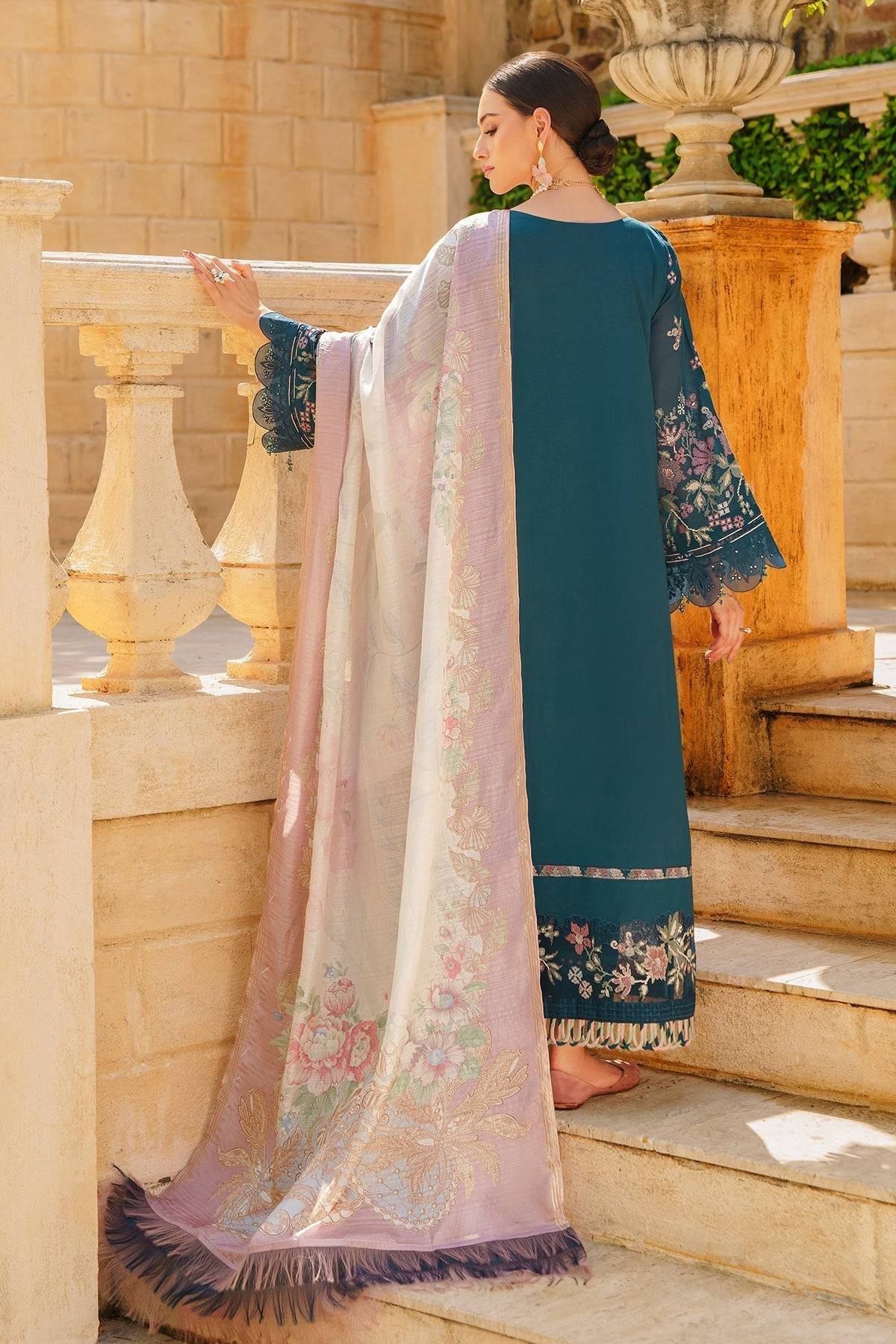 Baroque | Swiss Lawn 24 | SL12-D02 - Pakistani Designer Dress - by Baroque | Type: Luxury - 100% Original at Saira Sultan
