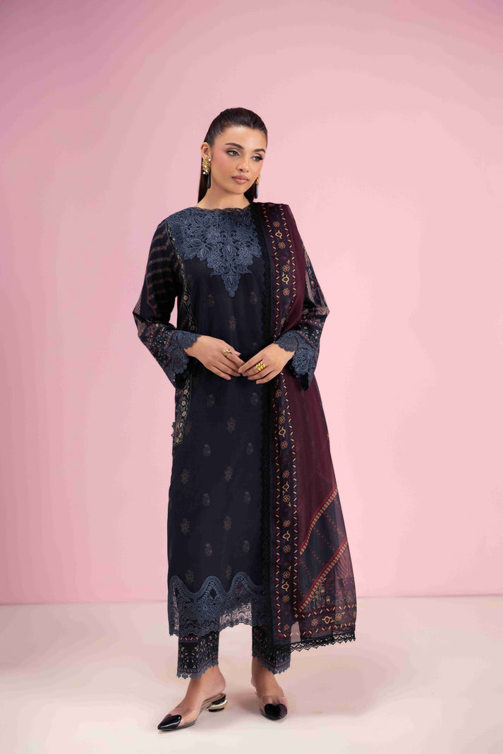 Aabyaan | Eid Pret 25 | VANYA AP-06 XS Black Lawn