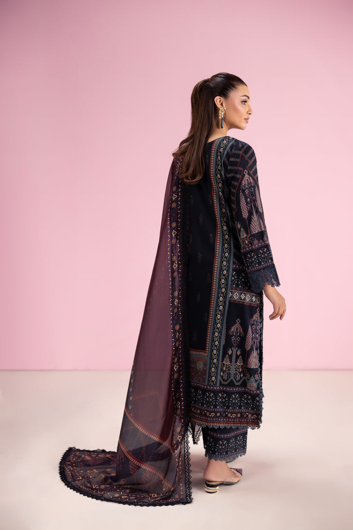 Aabyaan | Eid Pret 25 | VANYA AP-06 XS Black Lawn