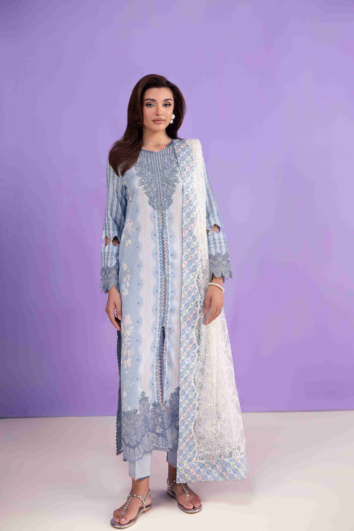 Aabyaan | Eid Pret 25 | MEIRA AP-02 XS Light Blue Dobby Lawn