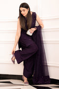 Hana | Signature Series | Amethyst Glow Custom Size Plum Raw Silk