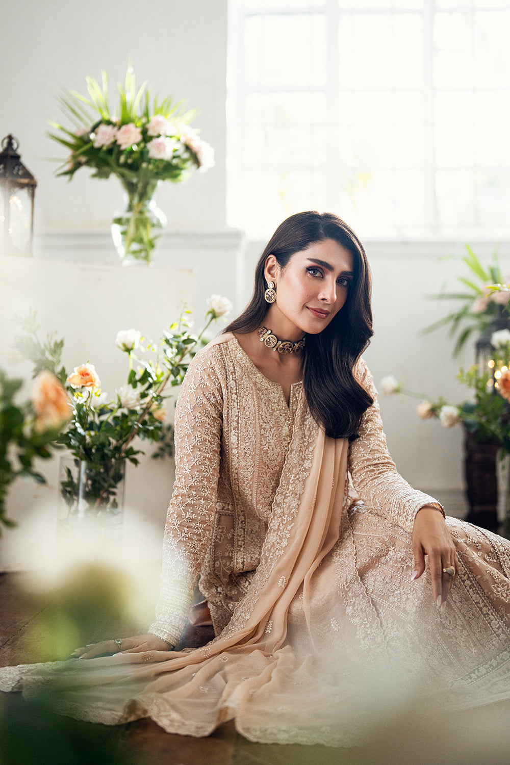 Azure | Vogue Formals | Celestial Cream XL Beige Chiffon