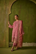 Dhanak | Festive Formals | SS24DU-3193 PINK 3Pcs - Pakistani Designer Dress - by Saffron | Type: Formal - 100% Original at Saira Sultan