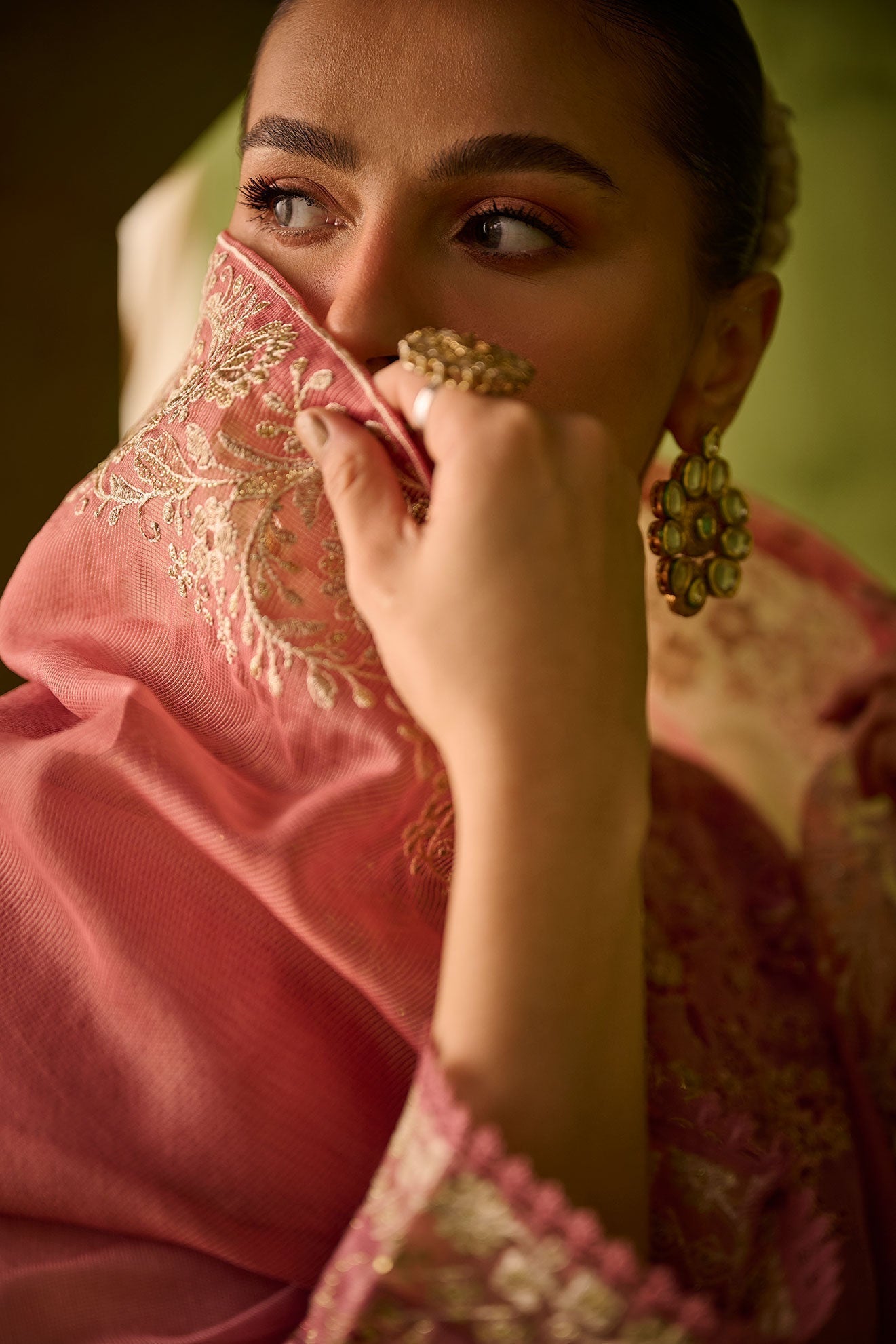 Dhanak | Festive Formals | SS24DU-3193 PINK 3Pcs - Pakistani Designer Dress - by Saffron | Type: Formal - 100% Original at Saira Sultan